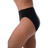 Just Intimates Panties for Women, Combed Cotton Tagless and Breathable High Cut Briefs (6 Pack) - 3 of 4