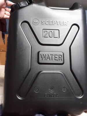 Scepter 5 GAL/20L Mil Style Water Can W520 - Blue Plastic Water