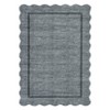 Scalloped Edge Area Rugs for Living Room Bedroom Modern Washable Rug Soft Non Slip Low Pile Carpet Home Decor - 3 of 4
