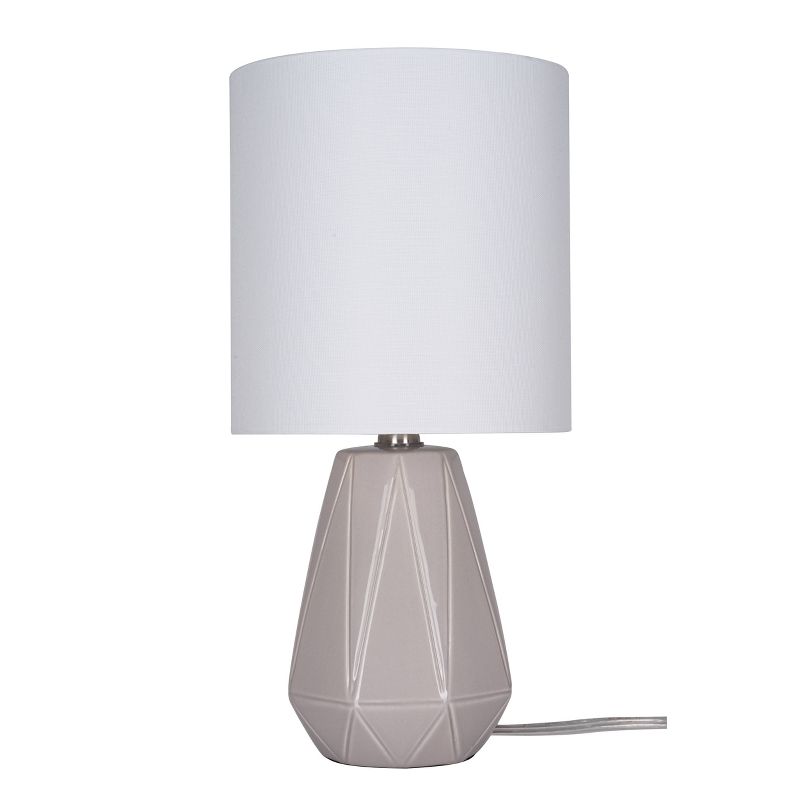 Cresswell Lighting 17&#34; Ceramic Table Lamp White, 1 of 7