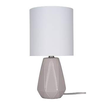Cresswell Lighting 17" Ceramic Table Lamp White