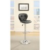 NicBex Adjustable Swivel Bar Stools Set of 2,Counter Height Bar Stools with Chrome Base,Bar Chairs with Faux Leather,Barstools for Home,Bars - 2 of 4