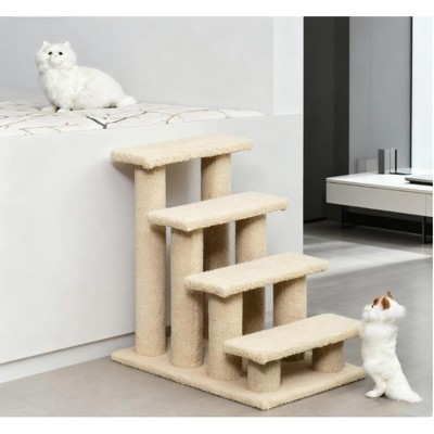 Cat Tree Multi-Level Carpeted Cat Scratching Post Pet Stairs