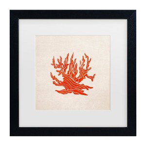 Trademark Fine Art - Emel Tunaboylu  Coral Matted Framed Art - 1 of 4