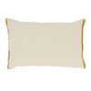 Saro Lifestyle Dreamy Pom Pom Poly Filled Throw Pillow, Off-White, 12"x18" - 2 of 3