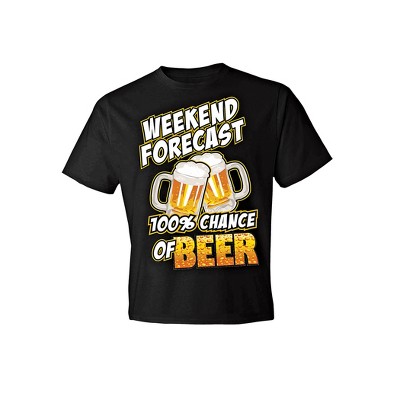 Collections Etc 100% Chance Of Beer T-shirt