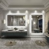 Apmir Super Bright Front & Back LED Lighted Anti-Fog Aluminum Alloy Framed Tempered Glass Bathroom/Vanity Mirror with ETL & 3-Year Warranty - 3 of 4