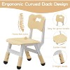 Kids Chair Set of 2 with Height Adjustable Chair, Plastic Toddler Chairs for Children Boys Girls, Kids Hammock Chair, Booster Chairs for Toddlers - 4 of 4