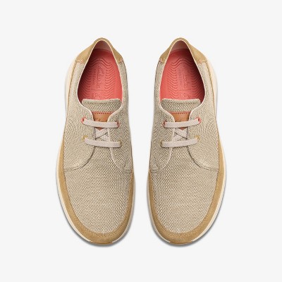 Clarks Mens Easeway Lace Sand Combination Shoes 11 Medium — фото 7