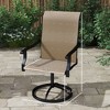 Aghana Digitals 2-Pack High Back Patio Swivel Dining Chairs with 360° Rotation, All-Weather Mesh, - 2 of 4