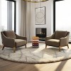 Royal Hampton 18 Inch Side End Table, Sculptural Stacked Design, Mango and Acacia Wood - 2 of 4