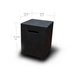 Modeno Black Propane Tank Cover 20" Concrete Outdoor Side Table for 20 Pound Propane Tank - 3 of 3