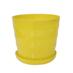 Unique Bargains Home Garden Office Round Shape Plastic Flower Pot - 1 of 4