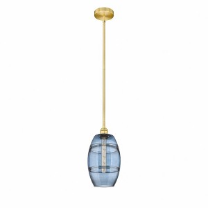 Vaz - 1 Light Stem Hung Mini Pendant In Industrial Style-9.38 Inches Tall and 8 Inches Wide - 1 of 1