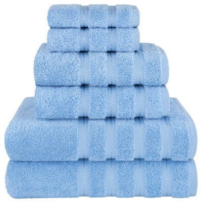 American Soft Linen 6 Piece Towel Set, 100% Cotton Bath Towels For Bathroom,  Malibu Peach : Target