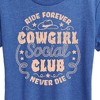 Women's - Instant Message - Cowgirl Social Club Short Sleeve Graphic T-Shirt - 2 of 4