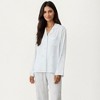 Anna-Kaci Lounge Women's 2-Piece Set Printed Button Front Pajama Top with Relaxed Long Sleeves and Matching Elastic Waist Pants - 2 of 4