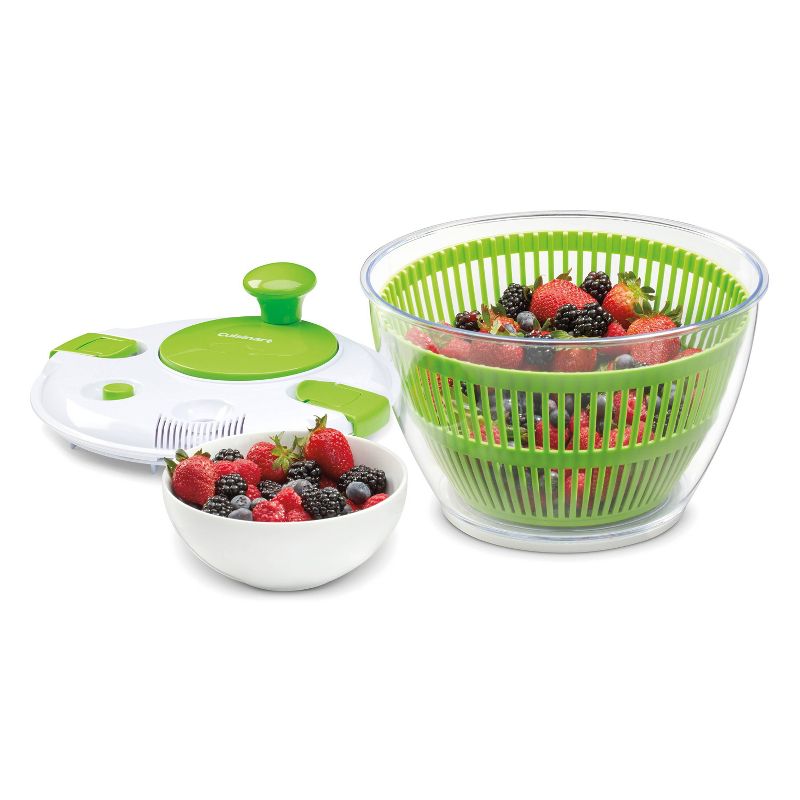 Cuisinart Green and White 5qt Salad Spinner, 4 of 7
