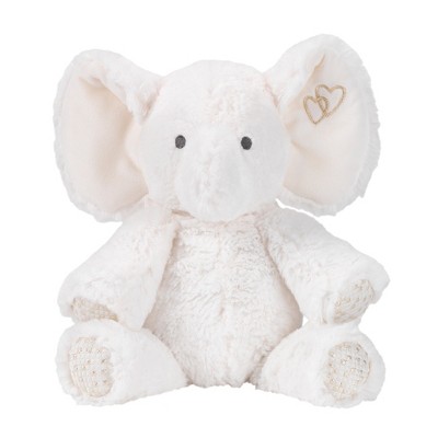 Lambs & Ivy Signature Jamboree Plush Elephant - Marshmallow - Gray, Gold, White