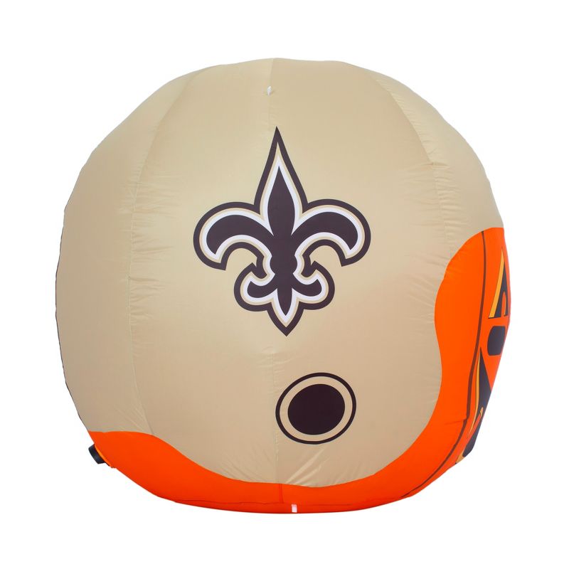 NFL New Orleans Saints Inflatable Jack O' Helmet, 4 ft Tall, Orange, 4 of 6