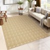 Washable Geometric Modern Area Rugs for Bedroom Living Room, Low Pile Non Slip Floor Carpet for Home Office - 3 of 4