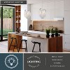 VAXCEL Isabel 4L Satin Nickel Coastal Glam Pendant Chandelier Light with Capiz Shells and Crystal - 3 of 4