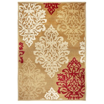 Traditional Floral Indoor Hallway Entryway Runner Rug by Blue Nile Mills