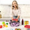 OPUX Insulated Dual Compartment Lunch Bag, Leakproof Soft Cooler Box Women Men Adult, Reusable Tote Pail Kids Boys Girls School - 4 of 4