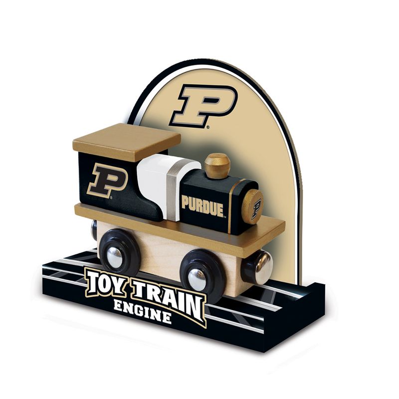 MasterPieces Officially Licensed NCAA Purdue Boilermakers Wooden Toy Train Engine For Kids, 4 of 6