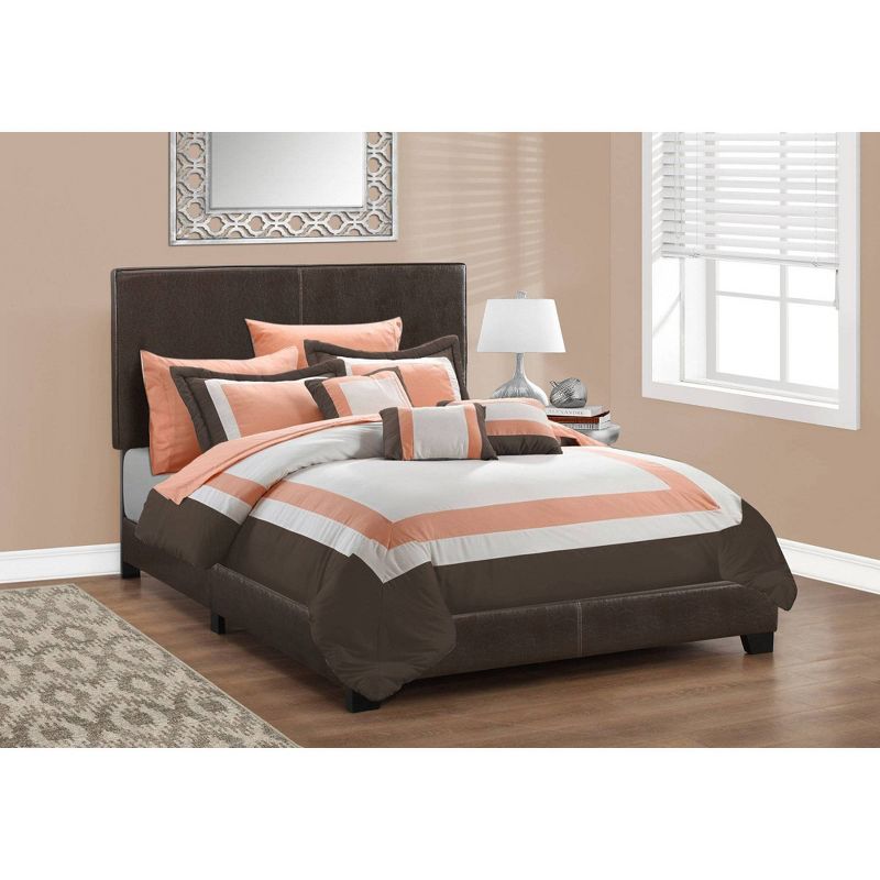 Full Size Bed Leather Dark Brown - EveryRoom, 4 of 7