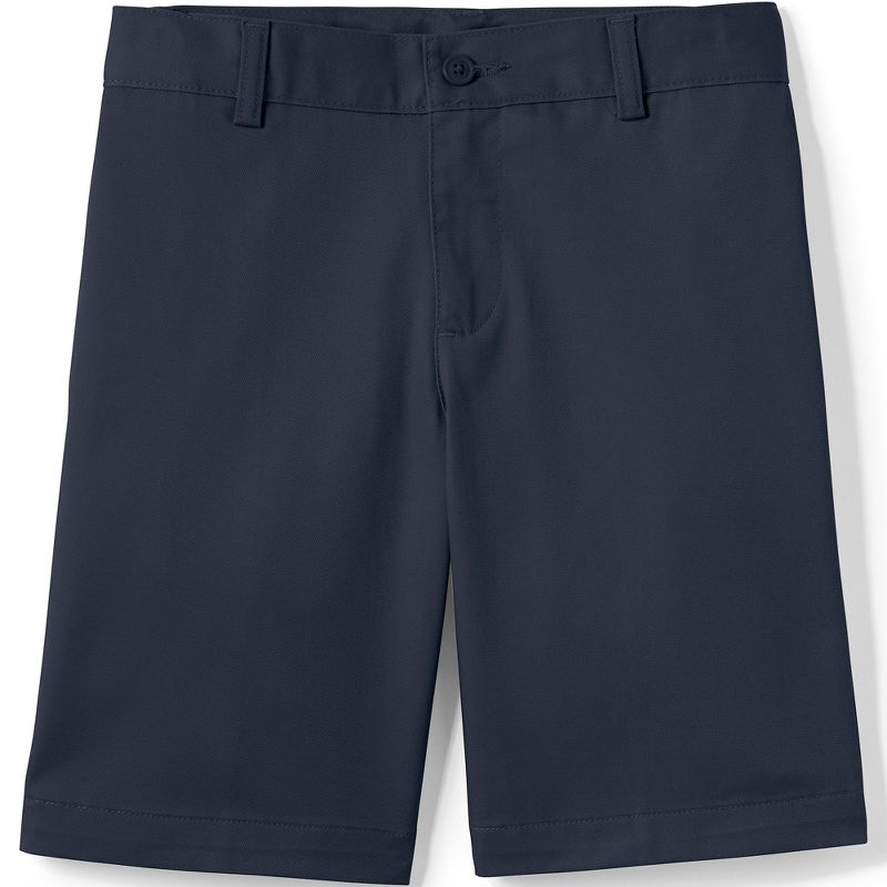 Lands' End School Uniform Kids Plain Front Blend Chino Shorts, 1 of 4