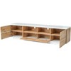 Media Console TV Stand for TVs Up to 80'', Entertainment Center with Door Device, TV Cabinet for Living Room, Bedroom - 3 of 4