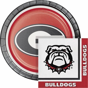 Creative Converting University of Georgia 9" Plate & Napkins Kit 16ct - 1 of 3