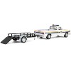 1990 Dodge Ram D250 Pickup "Philadelphia, Police Department" White with Stripes & Trailer 1/64 Diecast Model Cars by Greenlight - 3 of 4
