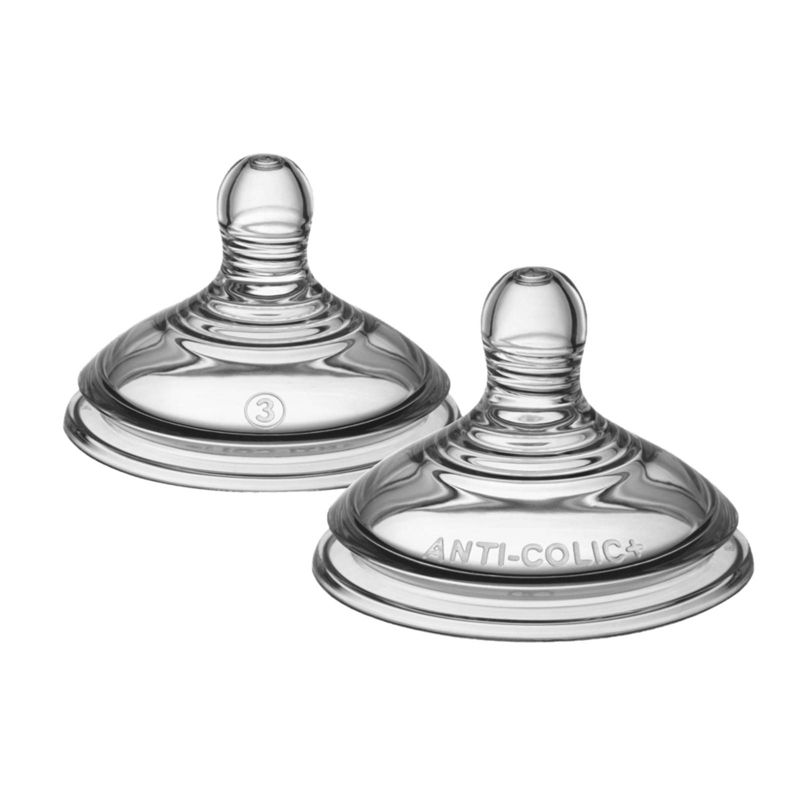 Tommee Tippee Advanced Anti-Colic Baby Bottle Nipples - 2pk, 1 of 12