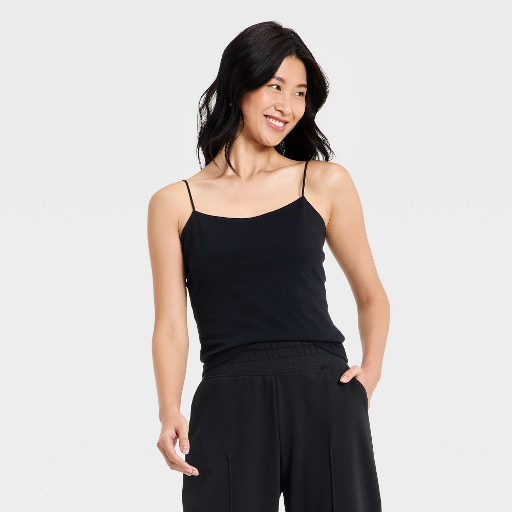 Women's Sculpt Cami Top - A New Day™ Black M