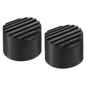 Unique Bargains Non Slip Round Rubber Ladder Accessories Protective Pads 2 Pcs - 1 of 3