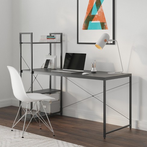 Matte Black on Walnut Wood Desk Organizer Set. Home Office Decor. Modern 3d  Printed Office Accessories for Home or Work. Walnut Wood Base. 