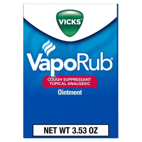 Vicks VapoRub, Topical Chest Rub & Analgesic Ointment, Over-the-Counter  Medicine, 1.76 oz