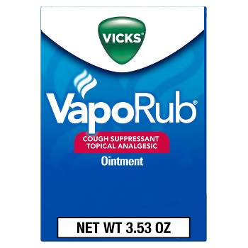 Vicks VapoRub Cough Suppressant Topical Chest Rub & Analgesic Ointment