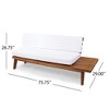 Maggift Patio Seating Sets Outdoor, Featuring Unique Design, Ideal for Chats, Perfect for Gardens, Living Spaces, White, 75.75"*29"*26.75" - 4 of 4