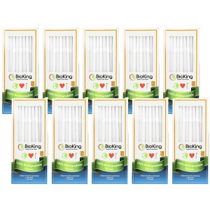 Bio King White Straws - Case of 10/52 ct - 1 of 3