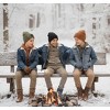 Canada Weather Gear Boys 3-Pack Beanie - Winter Knit Rib Cuff Beanie Hats – Warm Kids Beanies for Cold Weather - 4 of 4