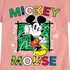 Girls' - Disney - Mickey Mouse Cartoon Pop Fitted Short Sleeve Graphic T-Shirt - 2 of 4