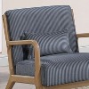 Sapphtopaz 1pc Stylish Accent Chair Upholstered Lounge Chair with Wooden Frame, Living Room Furniture Comfy Chair, Gray - 4 of 4