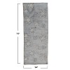 Storied Home Cotton Blend Velvet Table Runner with Embroidered Snowflakes and Beads, Taupe and Cream Color - 2 of 2