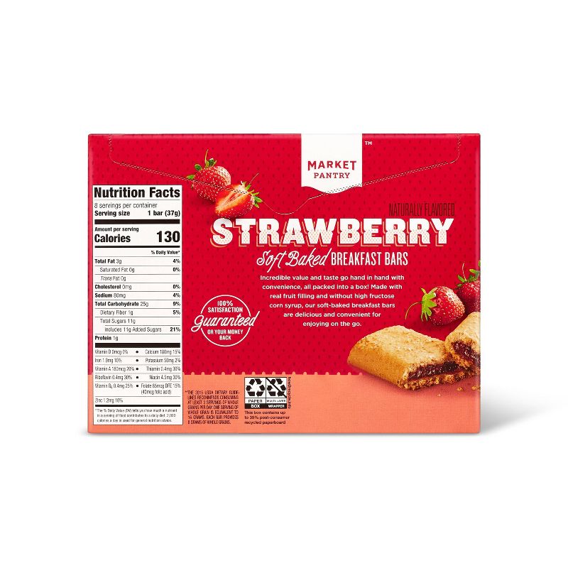 Strawberry Cereal Bars - 8ct - Market Pantry&#8482;, 3 of 4
