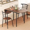 Resenkos Kitchen Table and Chairs Sets,Dining Table Set,3 Pieces Dining Set with 2 Chairs and Modern Kitchen Table for Small Space-Brown - 4 of 4