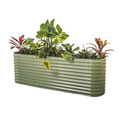 Vego Garden 9-in-1 Modular Rectangular Metal Outdoor Raised Garden Bed 42"x78"x32"