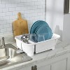 LunaLulinlk (2 pack) Sink Set, Space-efficient, Self-Draining with Retractable Spout, White " - 4 of 4